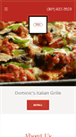 Mobile Screenshot of dominicsitaliangrille.com