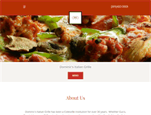 Tablet Screenshot of dominicsitaliangrille.com